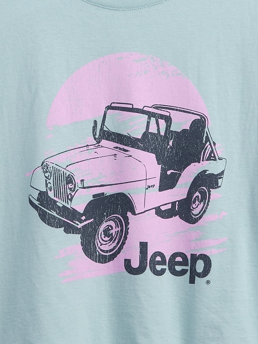 L'image numéro 4 présente T-shirt surdimensionné à imprimé pour enfant