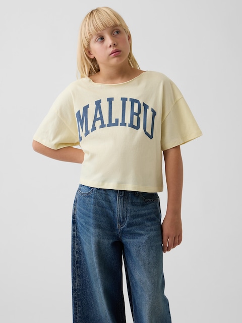T-SHIRT SURDIMENSIONNÉ À ENCOLURE LARGE POUR ENFANT