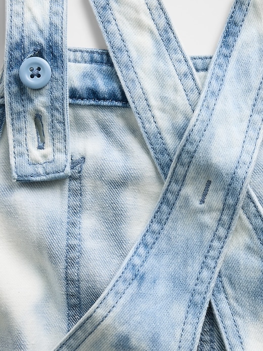 Image number 4 showing, Kids Tie-Dye Denim Relaxed Shortalls