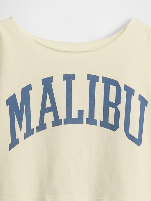 L'image numéro 4 présente T-shirt surdimensionné à encolure large pour Enfant