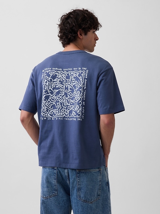 Image number 3 showing, Keith Haring Oversized Graphic T-Shirt