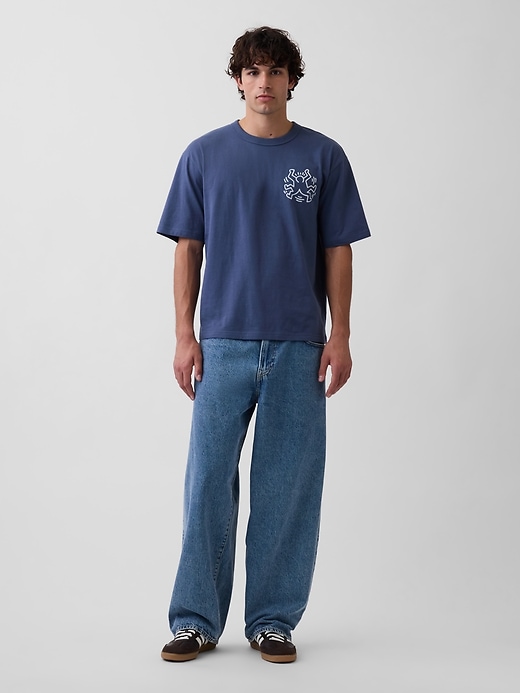 Image number 2 showing, Keith Haring Oversized Graphic T-Shirt