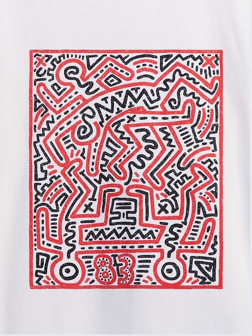 Image number 4 showing, Keith Haring Oversized Graphic T-Shirt