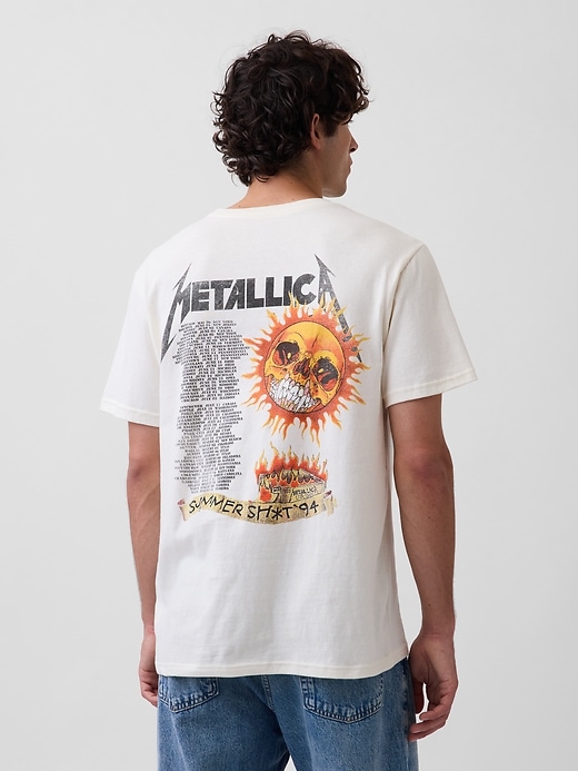 L'image numéro 3 présente T-shirt décontracté à imprimé Metallica