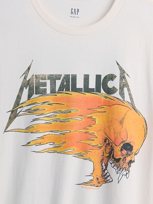 L'image numéro 4 présente T-shirt décontracté à imprimé Metallica