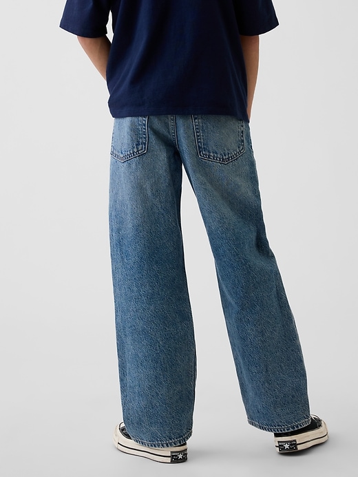 L'image numéro 4 présente Jean coupe ample années 90 pour enfant