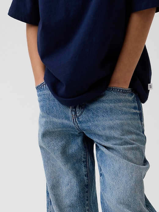 L'image numéro 5 présente Jean coupe ample années 90 pour enfant