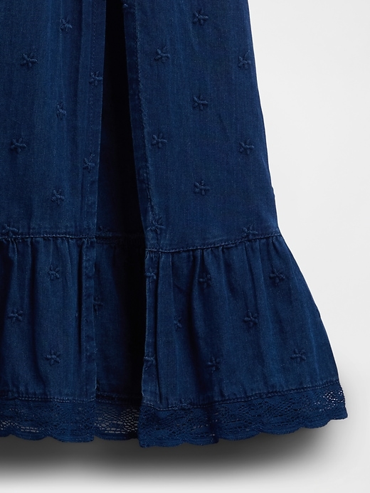 Image number 5 showing, Embroidered Puff-Sleeve Maxi Dress