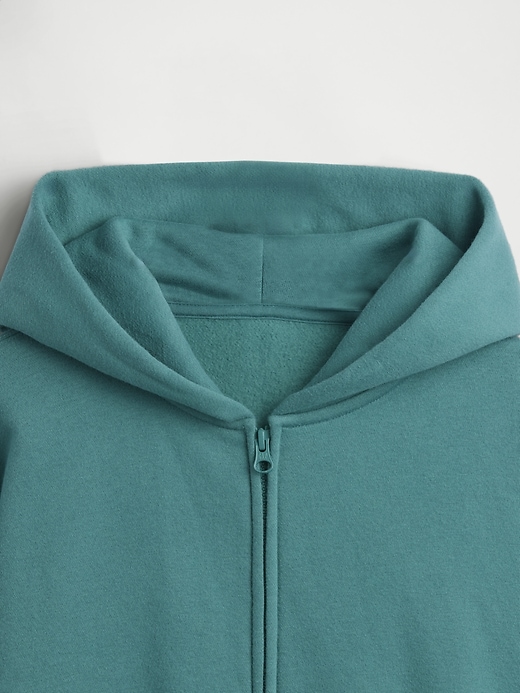 L'image numéro 5 présente Chandail à capuchon à glissière décontracté VintageDoux pour Enfant