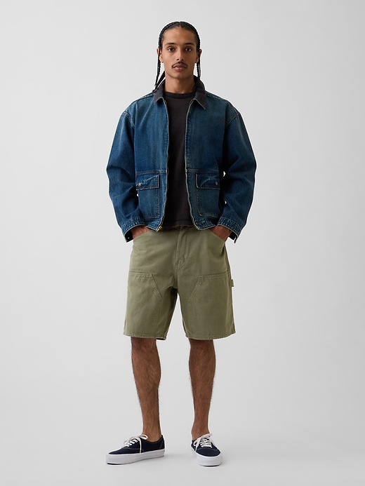 Image number 1 showing, 9" Loose Denim Carpenter Shorts