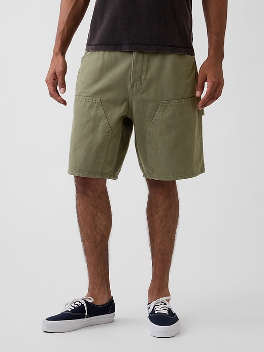 Image number 2 showing, 9" Loose Denim Carpenter Shorts