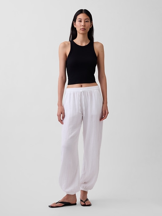 Image number 6 showing, Cotton Gauze Easy Joggers