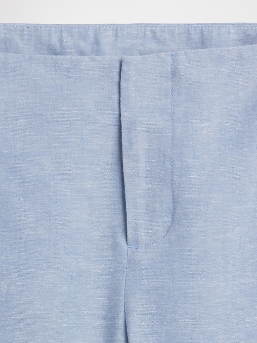 Image number 5 showing, Low Rise Linen-Blend Flare Pants