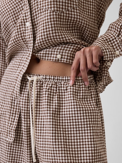 Image number 5 showing, Linen-Blend Easy Shorts