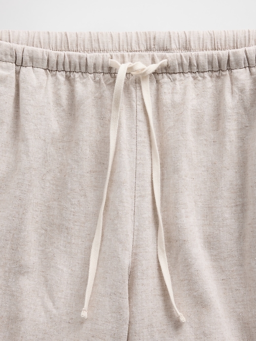 Image number 5 showing, Linen-Blend Easy Wide-Leg Pants