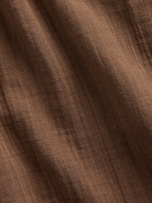 L'image numéro 2 présente Pantalon de jogging coupe baril en gaze de coton