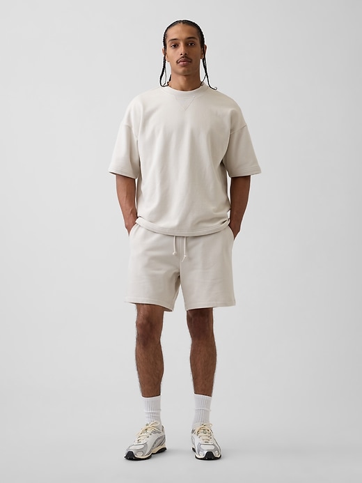 L'image numéro 1 présente Short en jersey bouclette épais