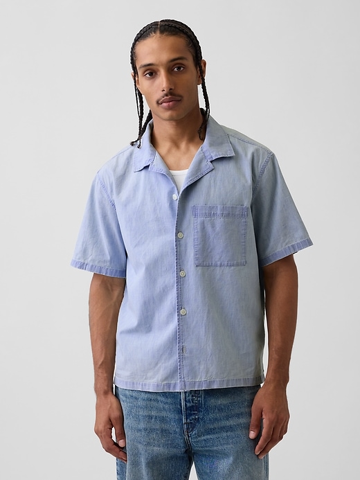 L'image numéro 1 présente Chemise de vacances en chambray