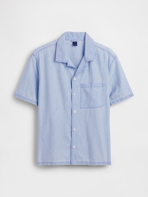 L'image numéro 5 présente Chemise de vacances en chambray
