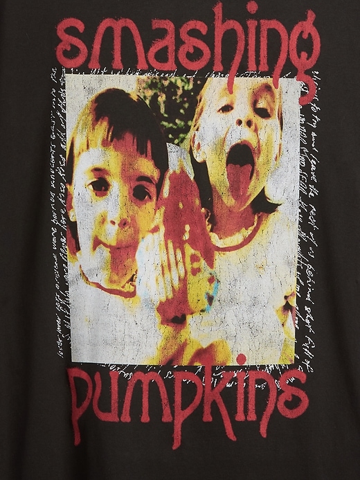 L'image numéro 4 présente T-shirt décontracté à imprimé Smashing Pumpkins