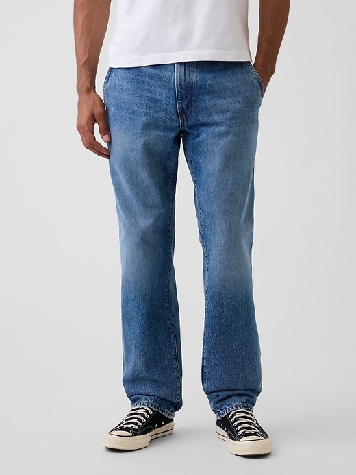 Image number 2 showing, Get Blue Relaxed Straight Trouser Jeans