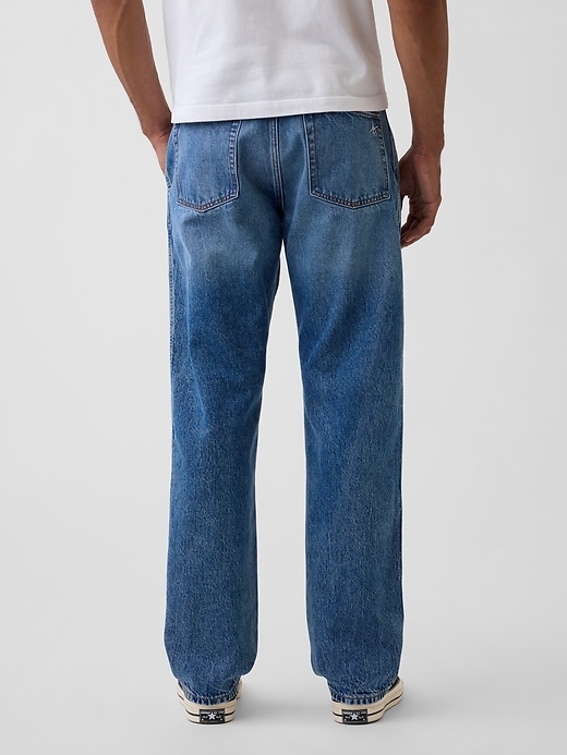Image number 4 showing, Get Blue Relaxed Straight Trouser Jeans