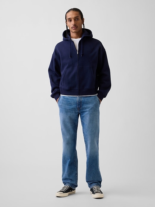 Image number 6 showing, Get Blue Relaxed Straight Trouser Jeans