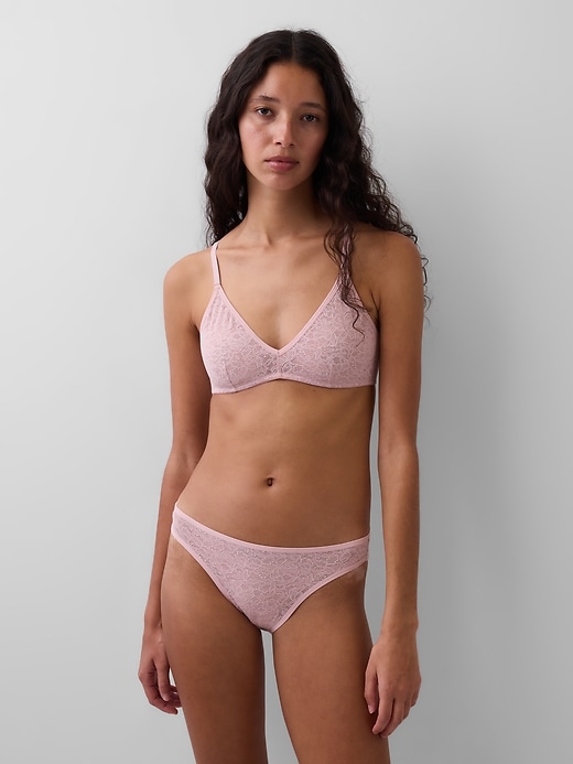 Image number 1 showing, Lace Plunge Bralette