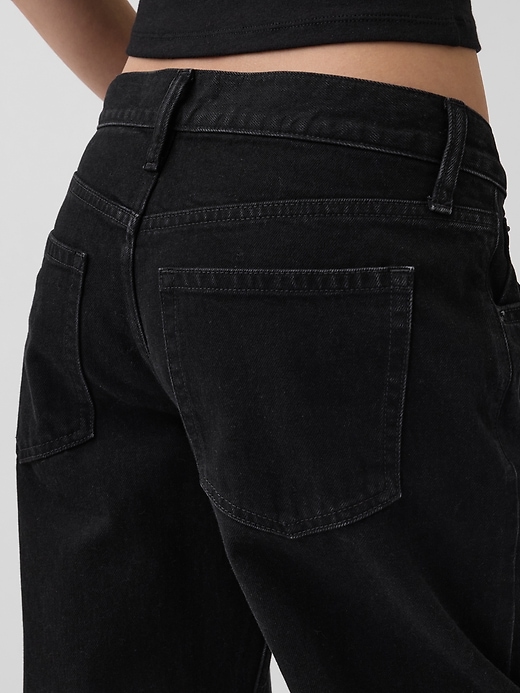 Image number 5 showing, Low Rise Barrel Jeans