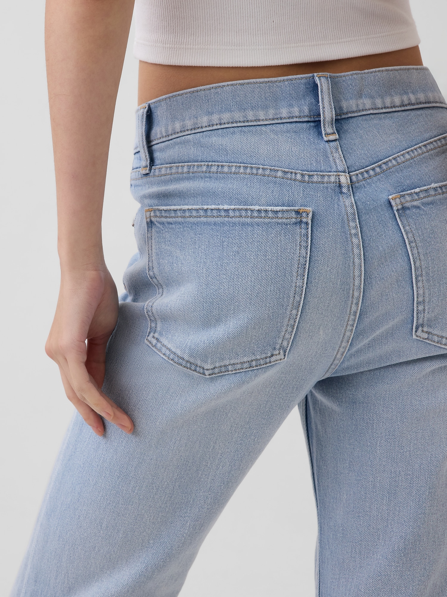 High Rise ’90s Slim Straight Crop Jeans