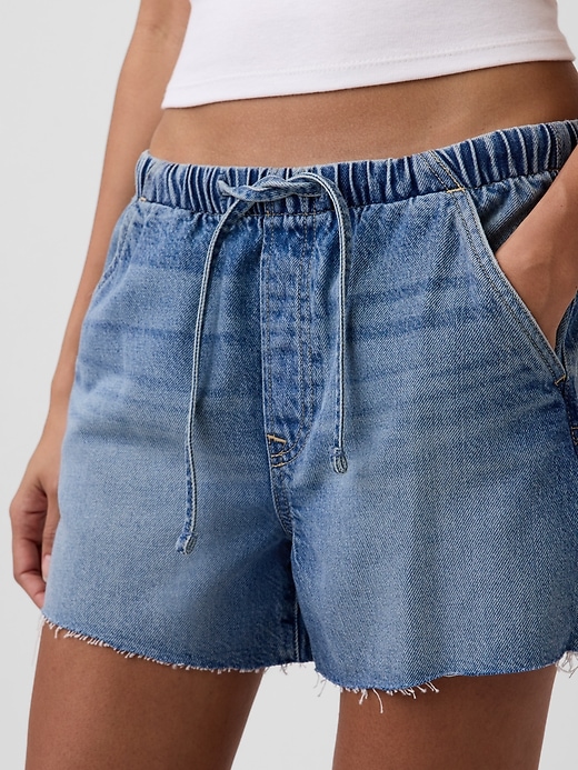 Image number 5 showing, 3.5” Low Slung Easy Denim Shorts