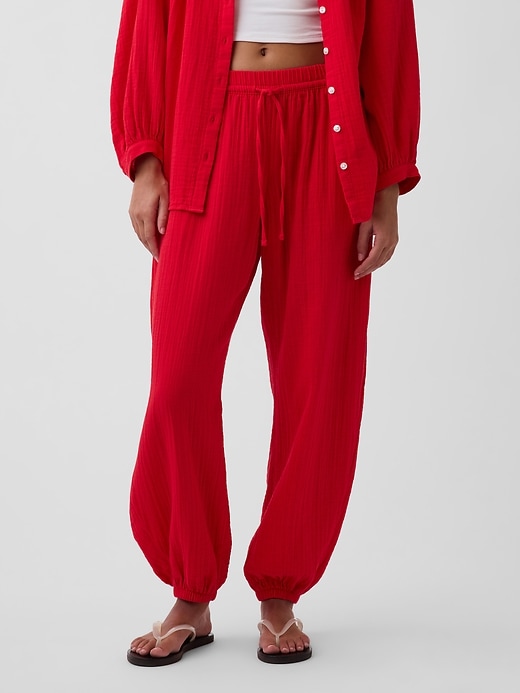 Image number 2 showing, Cotton Gauze Easy Joggers