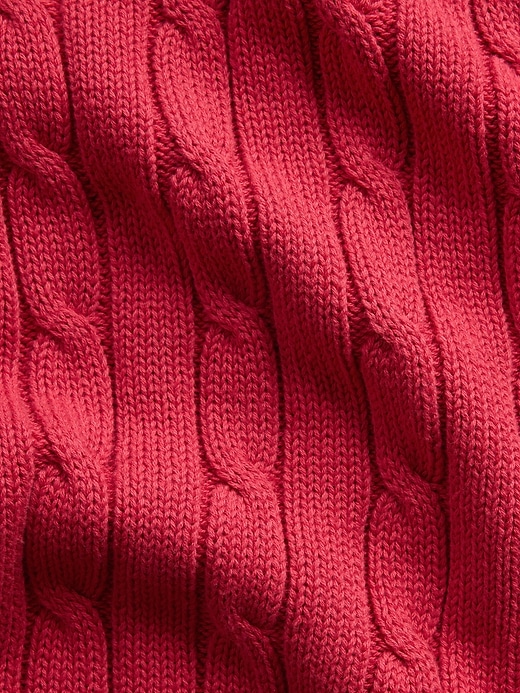 L'image numéro 4 présente Cardigan à glissière en tricot torsadé 100 % coton