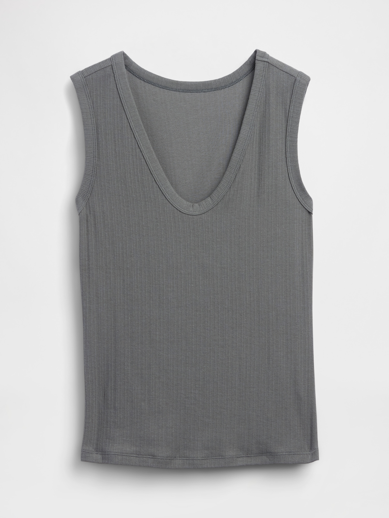 L'image numéro 4 présente Camisole côtelée moirée