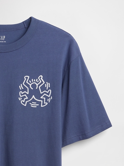 Image number 4 showing, Keith Haring Oversized Graphic T-Shirt