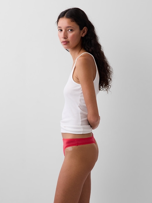 Image number 2 showing, Organic Stretch Cotton Thong