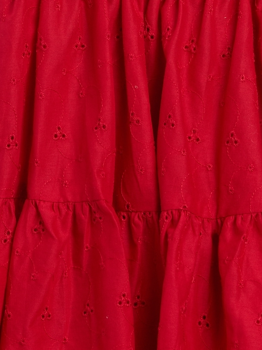 L'image numéro 4 présente Robe-camisole à fronces en matières mixtes pour Enfant