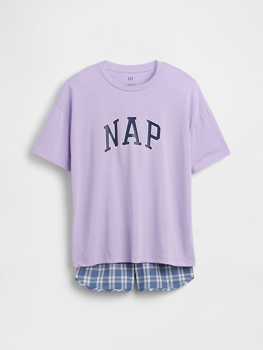 Image number 2 showing, Kids Recycled PJ Short Set