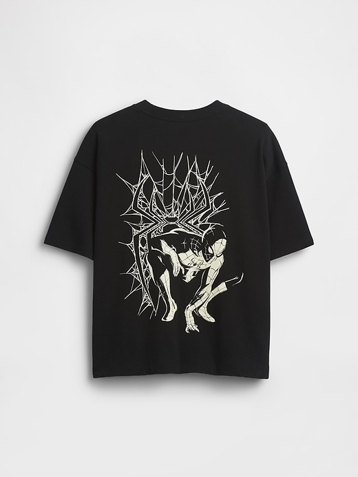 L'image numéro 2 présente T-shirt surdimensionné à imprimé Marvel pour enfant