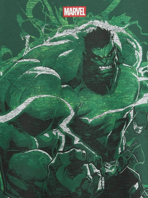 L'image numéro 3 présente T-shirt surdimensionné à imprimé Marvel pour enfant
