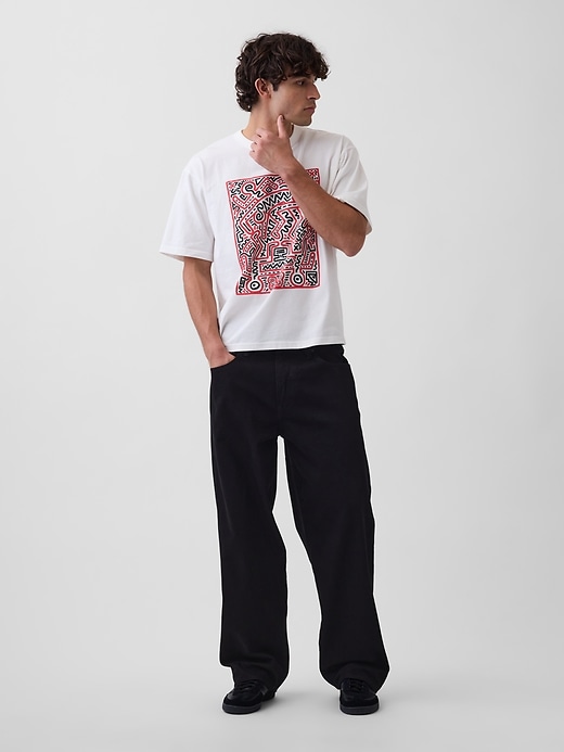 Image number 2 showing, Keith Haring Oversized Graphic T-Shirt