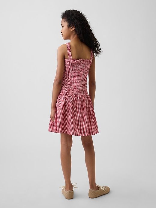 L'image numéro 3 présente Robe à taille tombante en denim pour Enfant