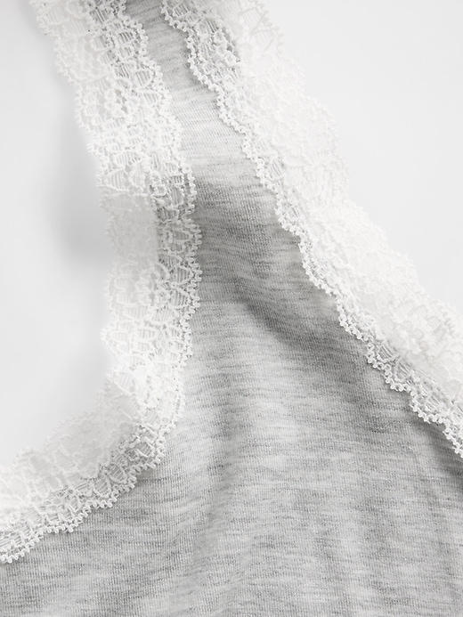Image number 4 showing, Softest Modal Lace-Trim PJ Tank Top