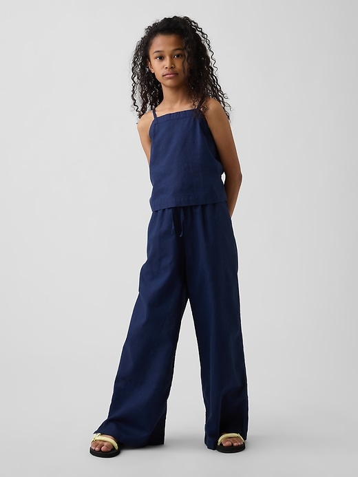 L'image numéro 4 présente Camisole en lin et coton pour Enfant