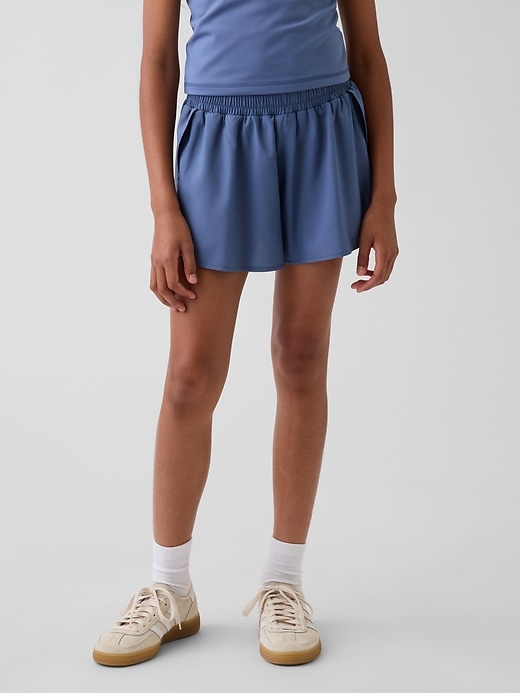 Image number 3 showing, Kids Quick-Dry Butterfly-Hem Run Shorts