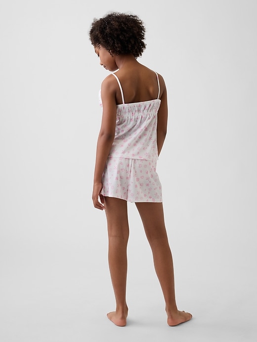 Image number 3 showing, Kids Recycled PJ Ruffle Cami Short Set