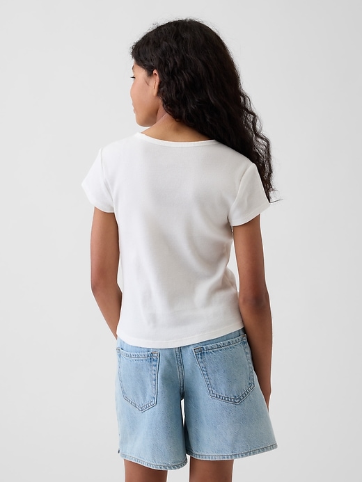 L'image numéro 3 présente T-shirt côtelé pour Enfant