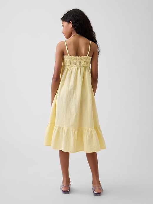 Image number 3 showing, Kids Cotton Gauze Midi Dress