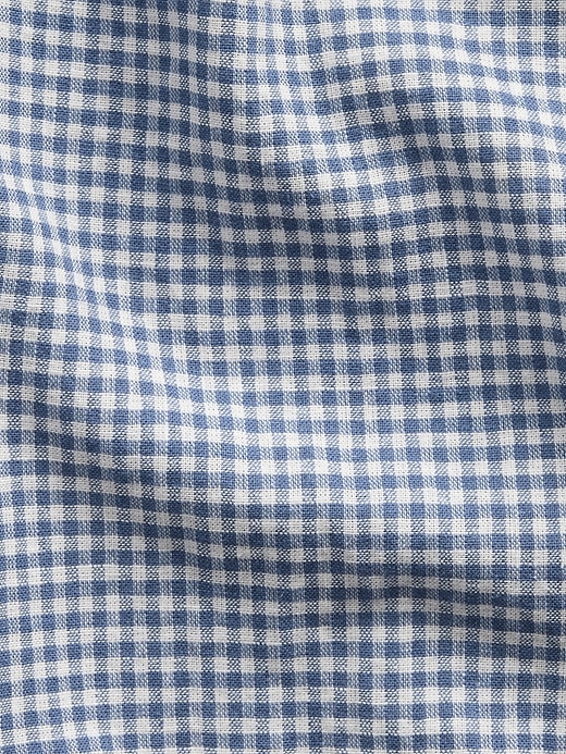 L'image numéro 5 présente Pantalon confort jambe large en lin et coton pour Enfant