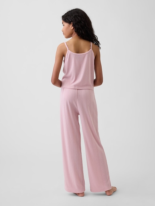 L'image numéro 3 présente Pyjama en tricot pointelle de polyester recyclé pour Enfant